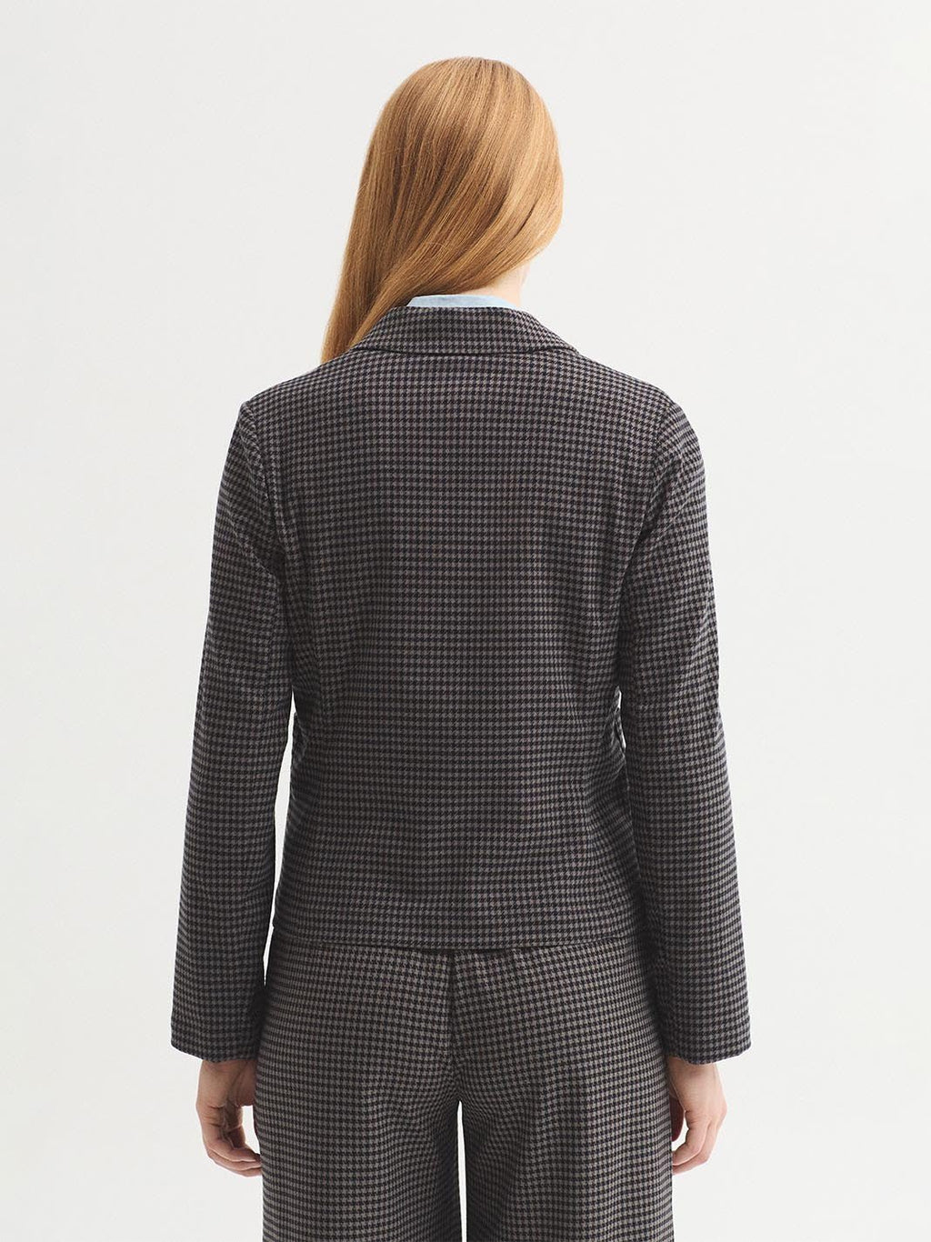 Blazer de pata de gallo superelástico - OLIVIA BRUTUS