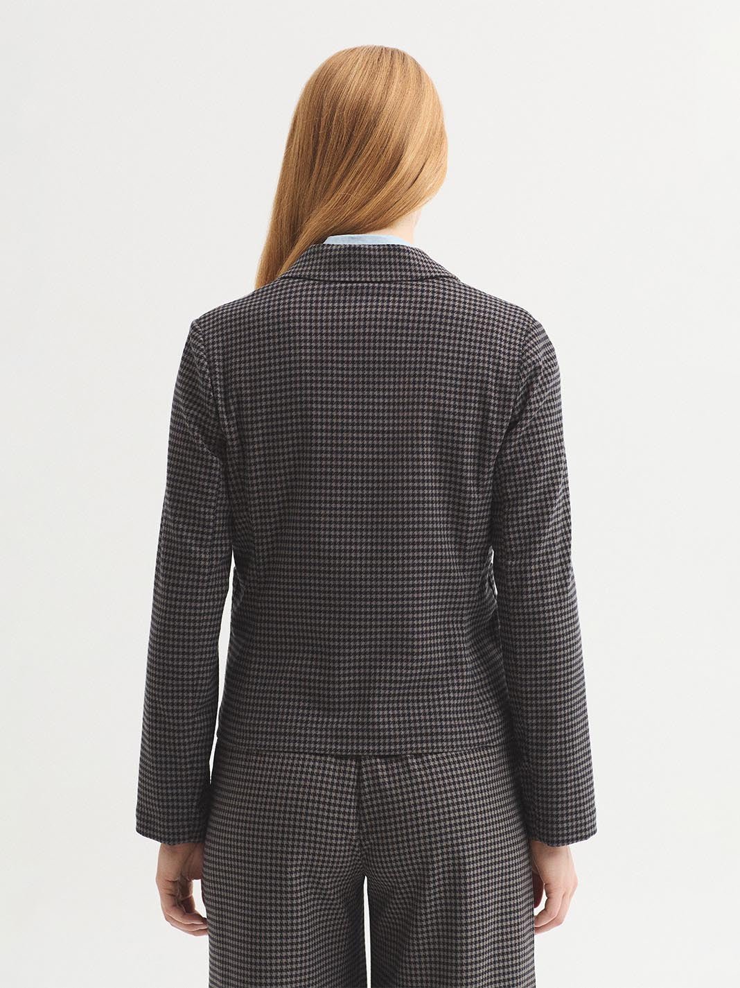 Blazer de pata de gallo superelástico - OLIVIA BRUTUS