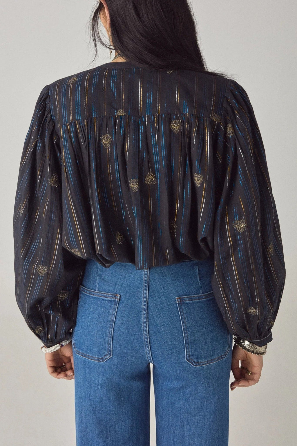 Blusa Caroline Negro - OLIVIA BRUTUS