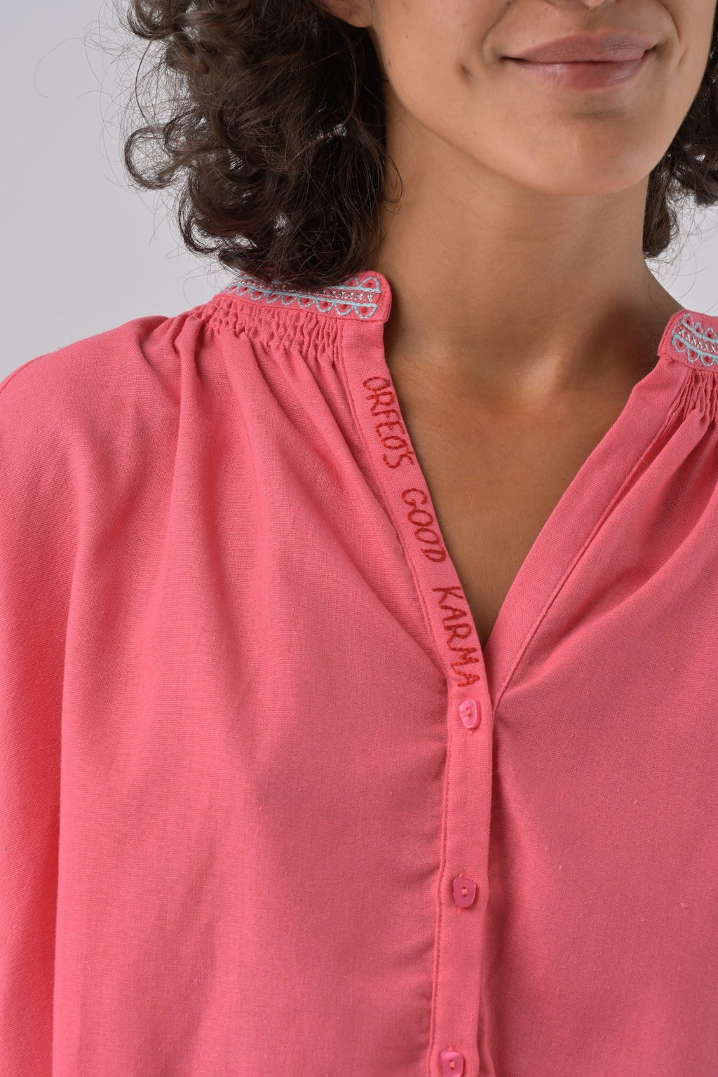 Blusa Daniele Fucsia - OLIVIA BRUTUS