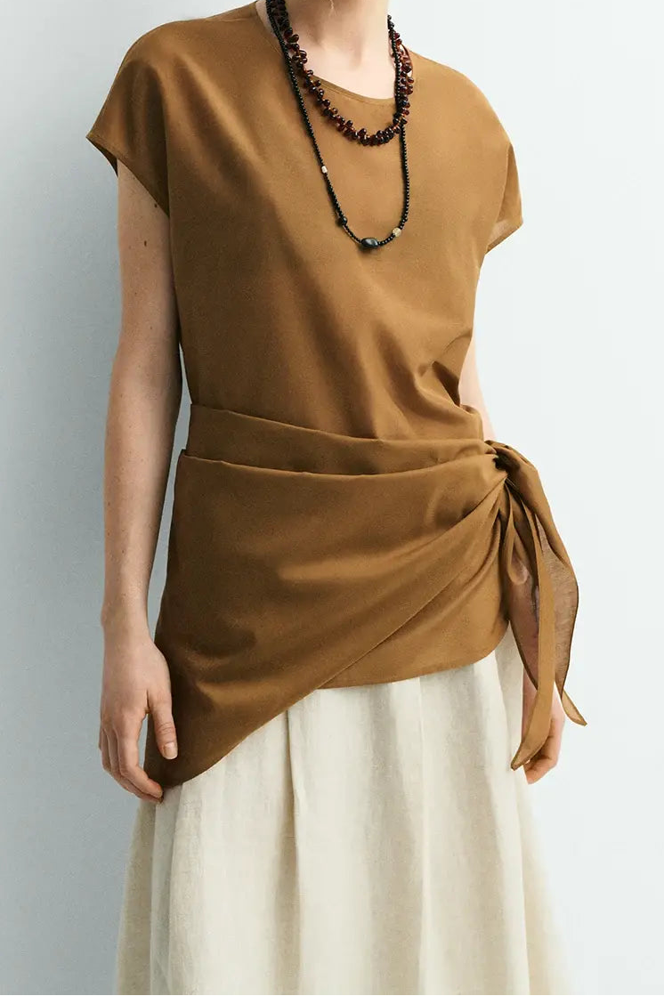 Blusa Diane Tostado