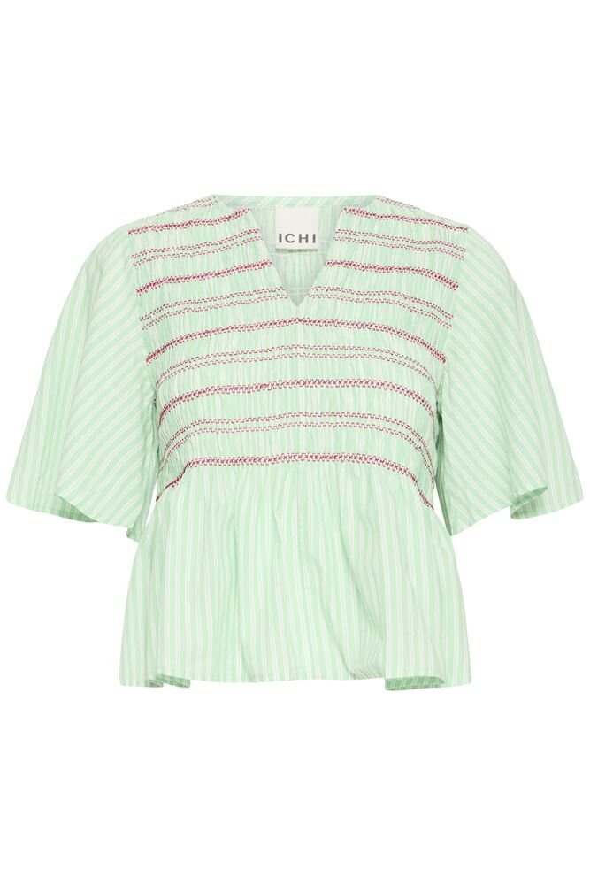 Blusa IHLOCY SS Rayas Verdes - OLIVIA BRUTUS