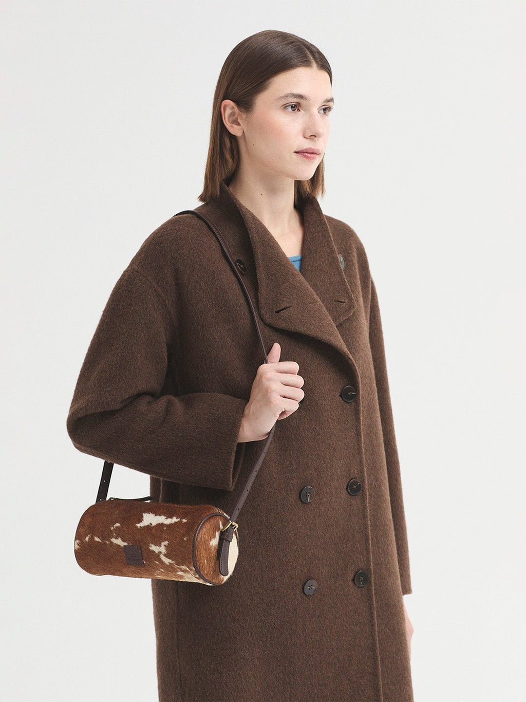 Bolso bowling en pony hair - OLIVIA BRUTUS