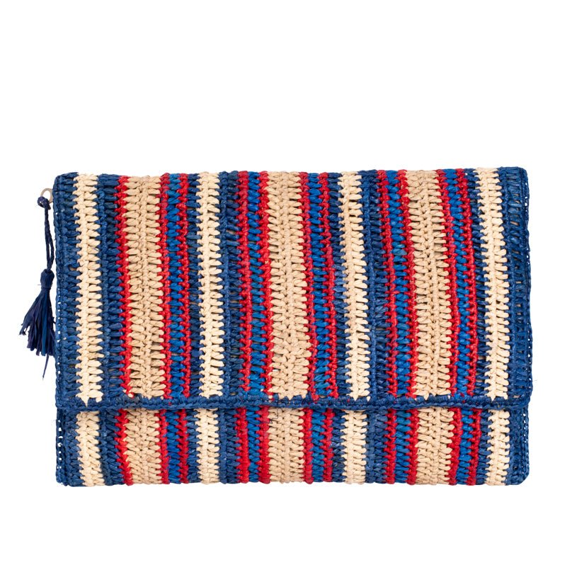 Bolso Mano Soa Estampado Rayas Varios Colores - OLIVIA BRUTUS