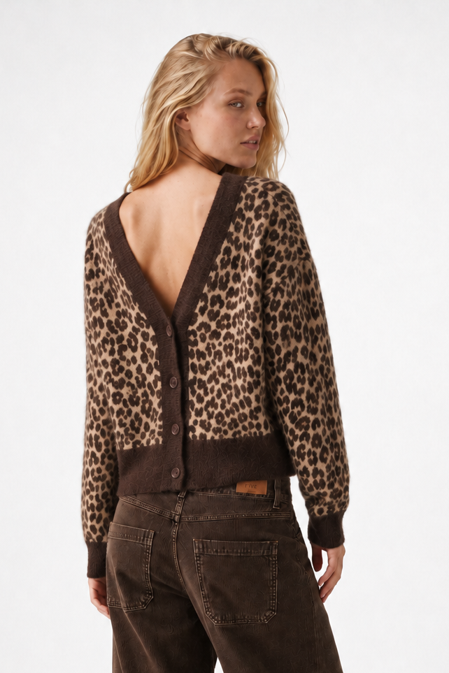 Cárdigan Leopardo