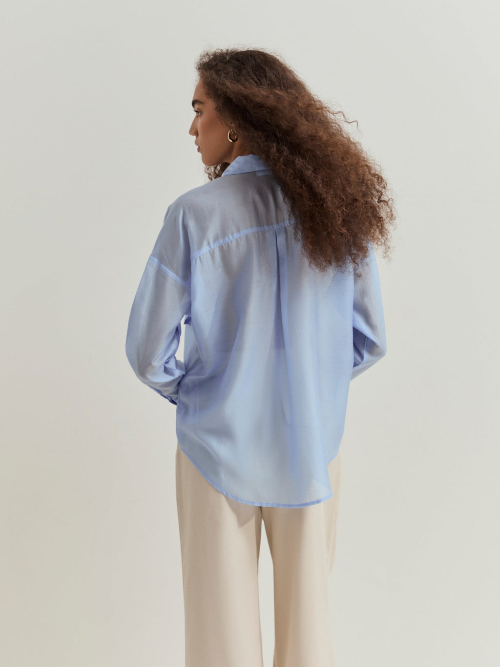 Camisa fluida Azul LP007556.532 - OLIVIA BRUTUS