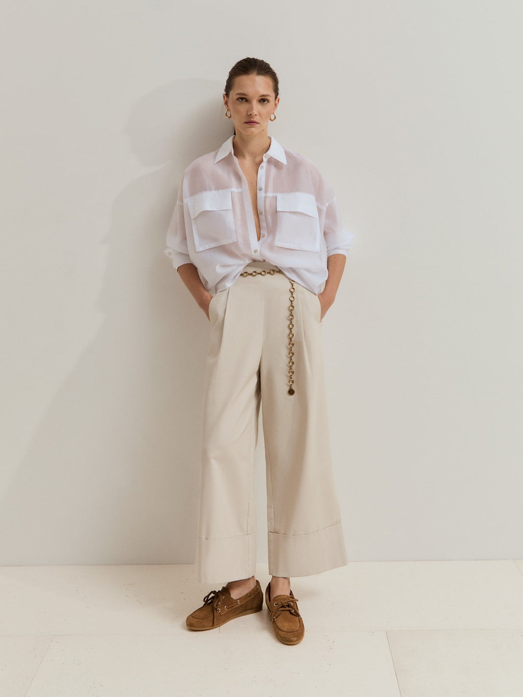 Camisa fluida Blanco LP007556.001 - OLIVIA BRUTUS