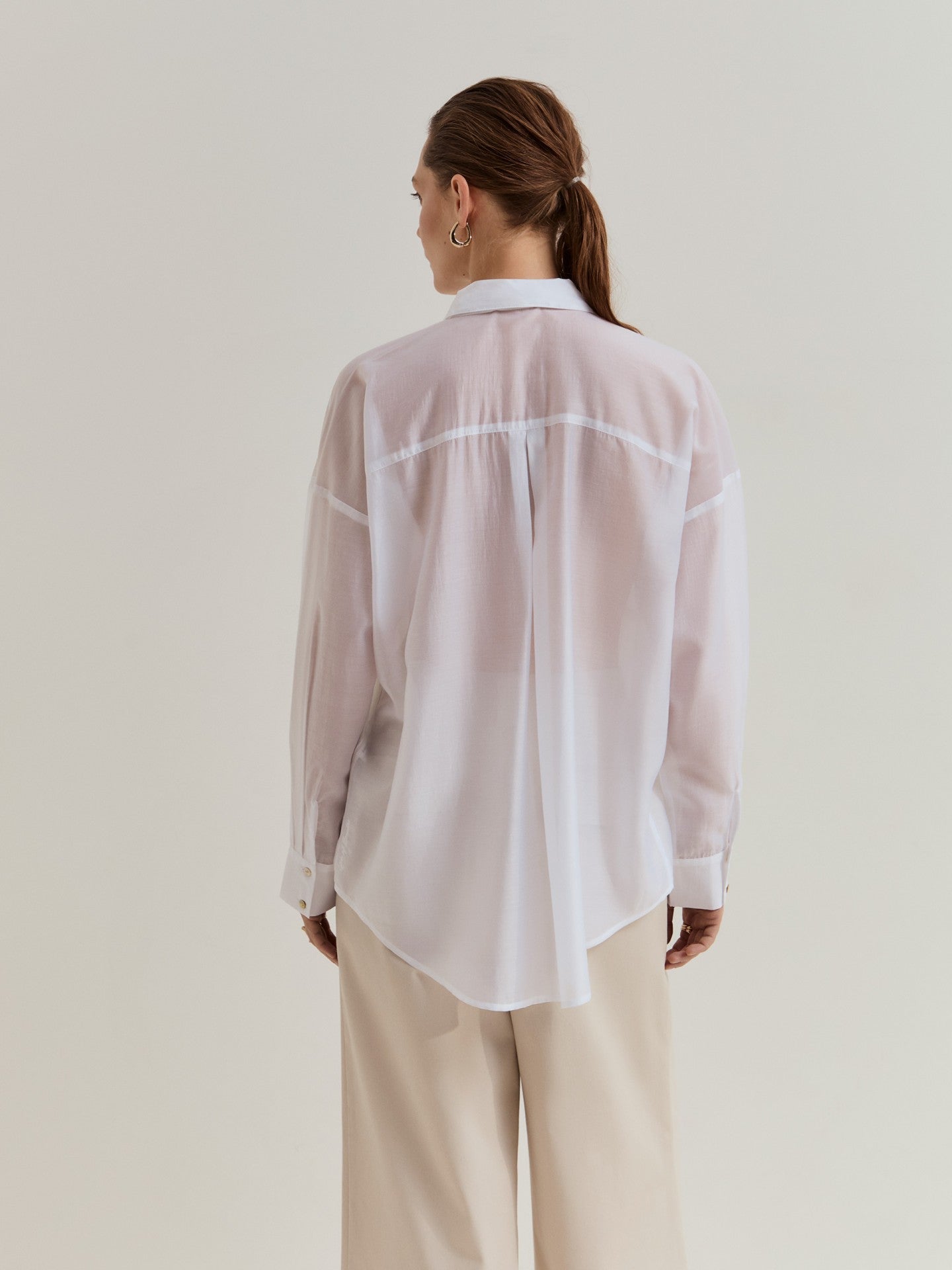 Camisa fluida Blanco LP007556.001 - OLIVIA BRUTUS