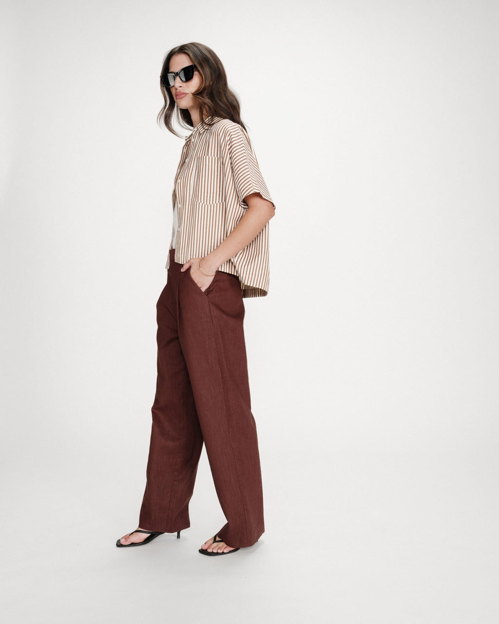 Camisa Vercia Moca - OLIVIA BRUTUS