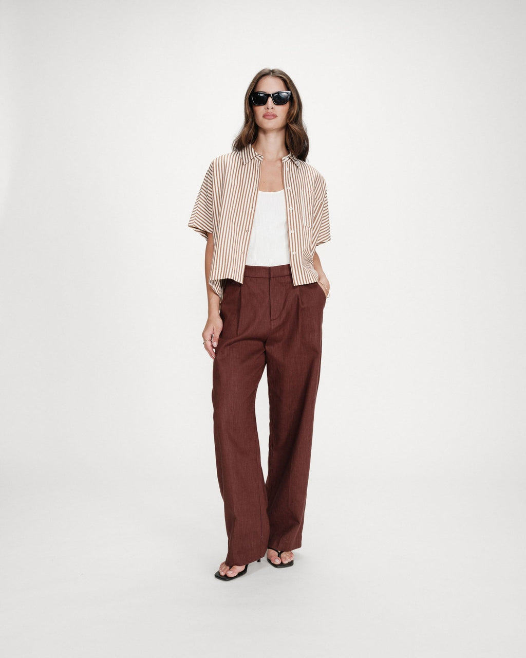 Camisa Vercia Moca - OLIVIA BRUTUS