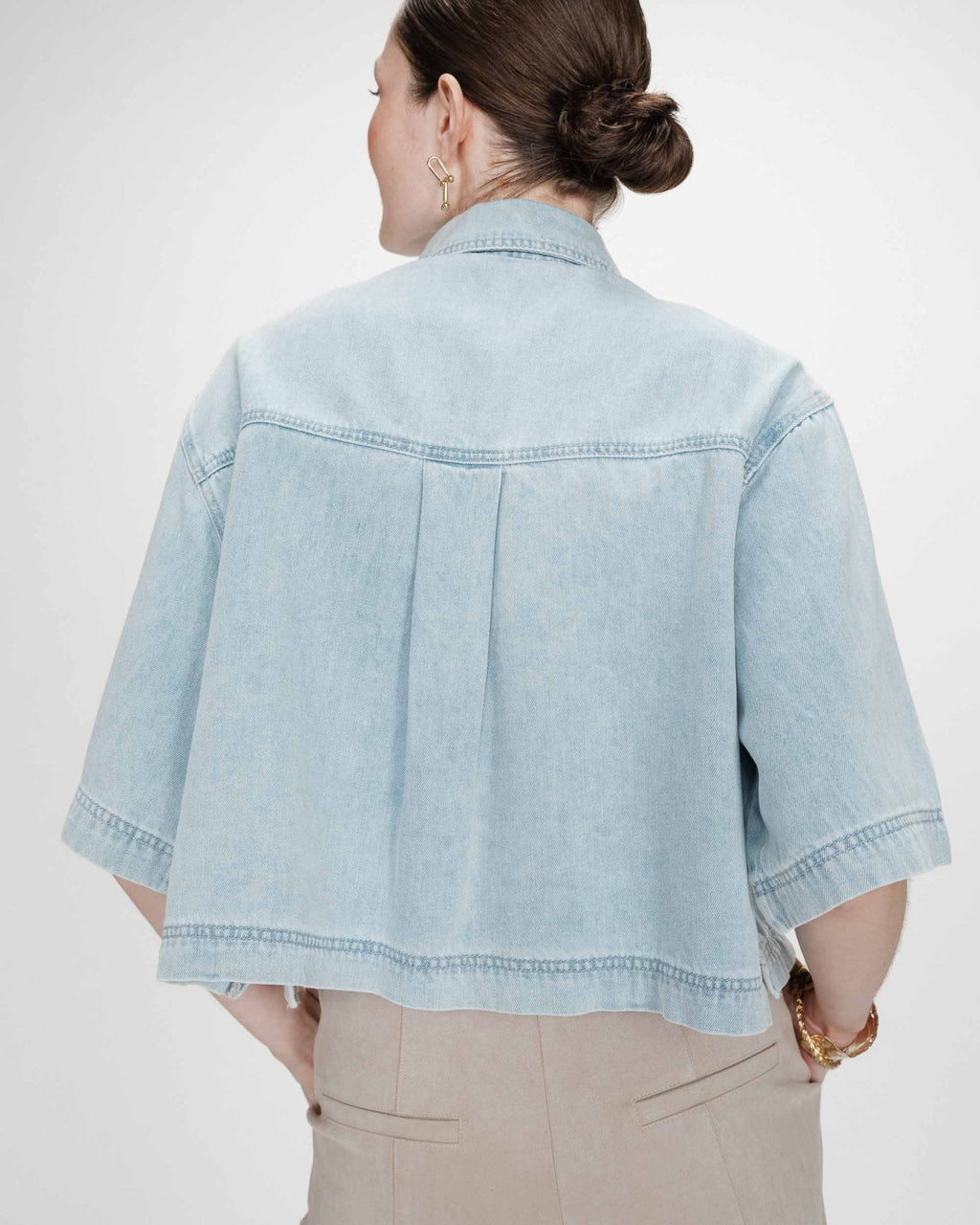 Camisa Vita Azul Cielo - OLIVIA BRUTUS