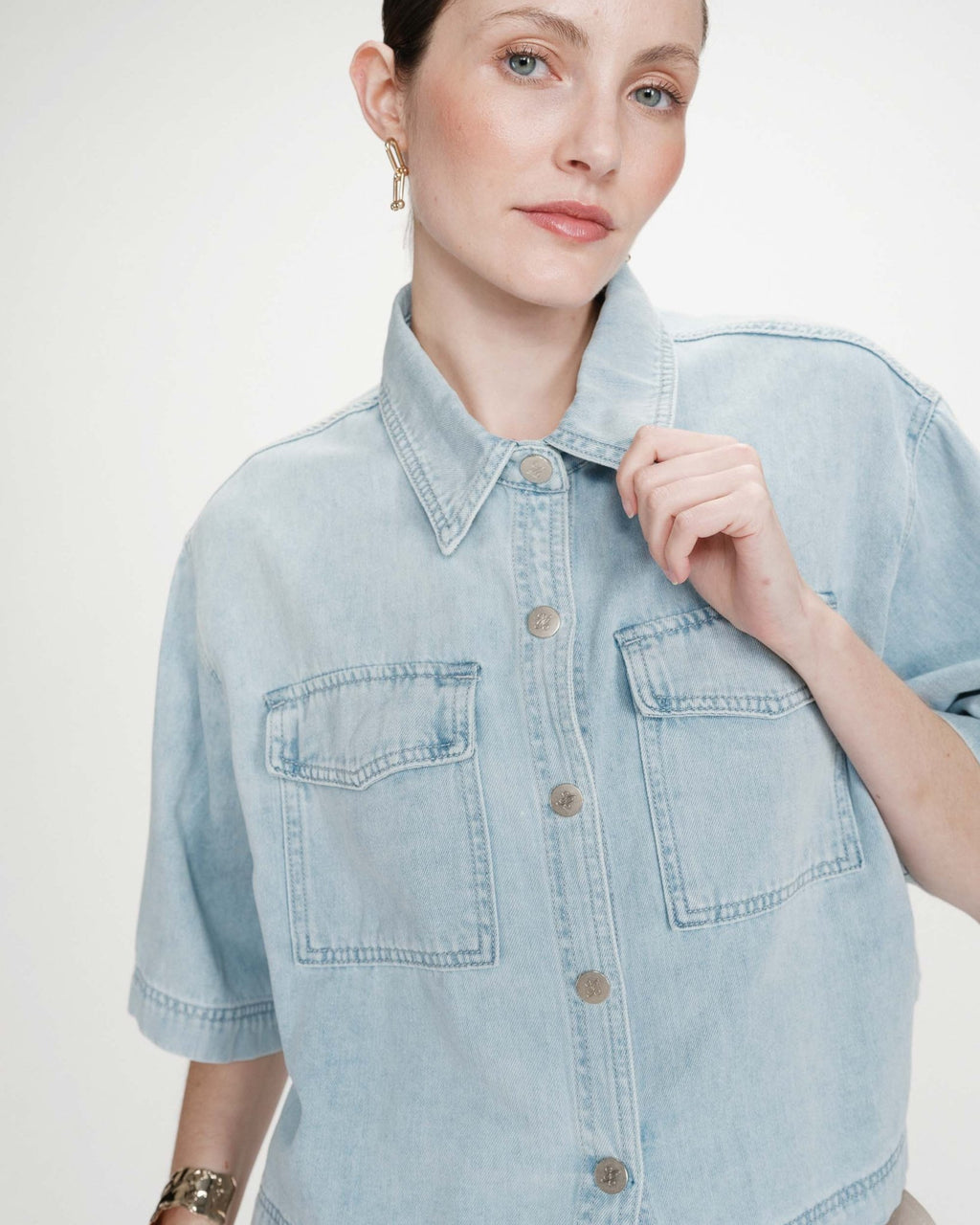 Camisa Vita Azul Cielo - OLIVIA BRUTUS