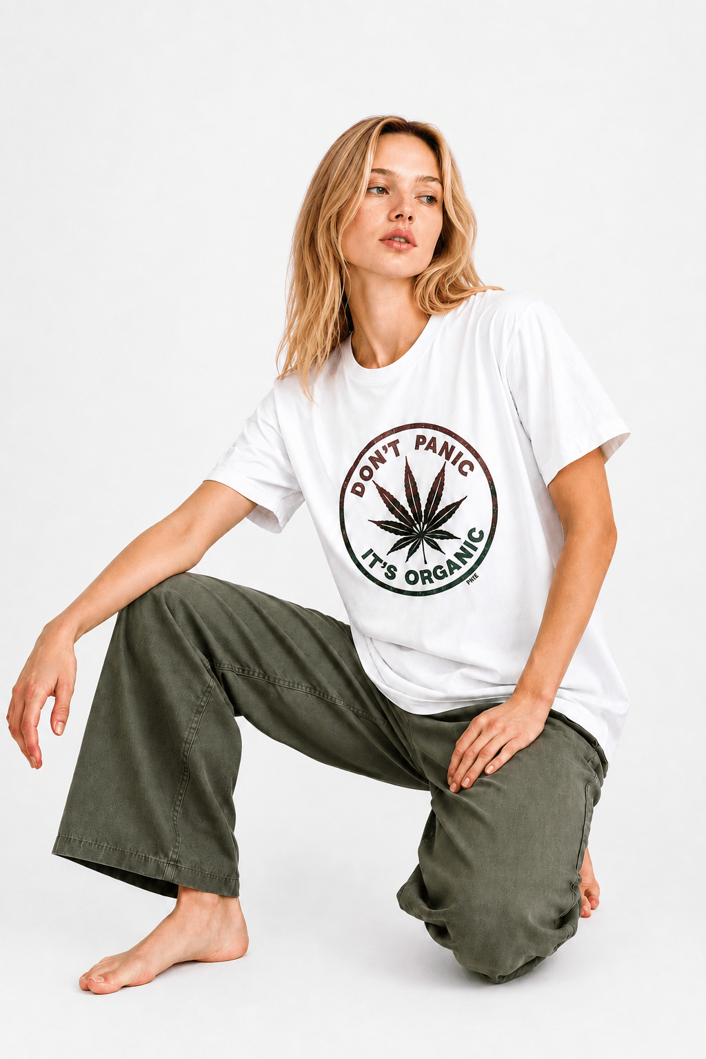Camiseta Don't Panic It's Organic - OLIVIA BRUTUS