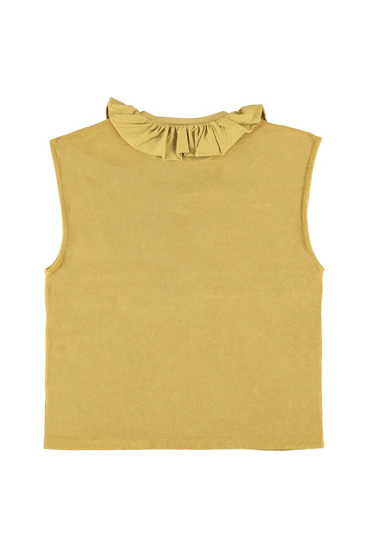 Camiseta sin mangas con cuello volante - OLIVIA BRUTUS