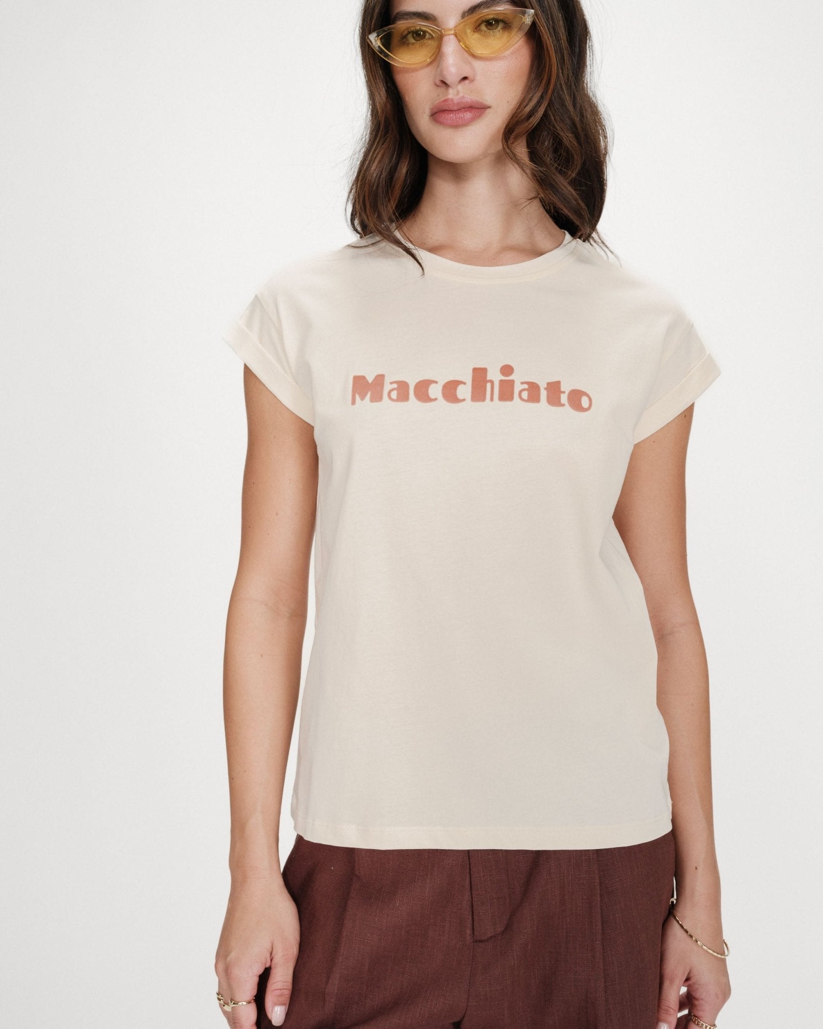 Camiseta Vico Machiato Moca - OLIVIA BRUTUS