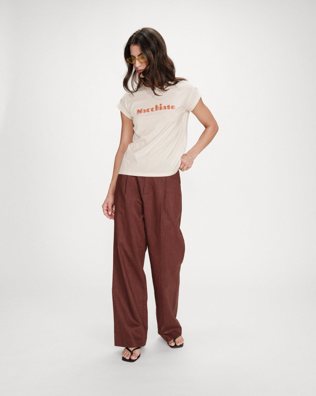 Camiseta Vico Machiato Moca - OLIVIA BRUTUS