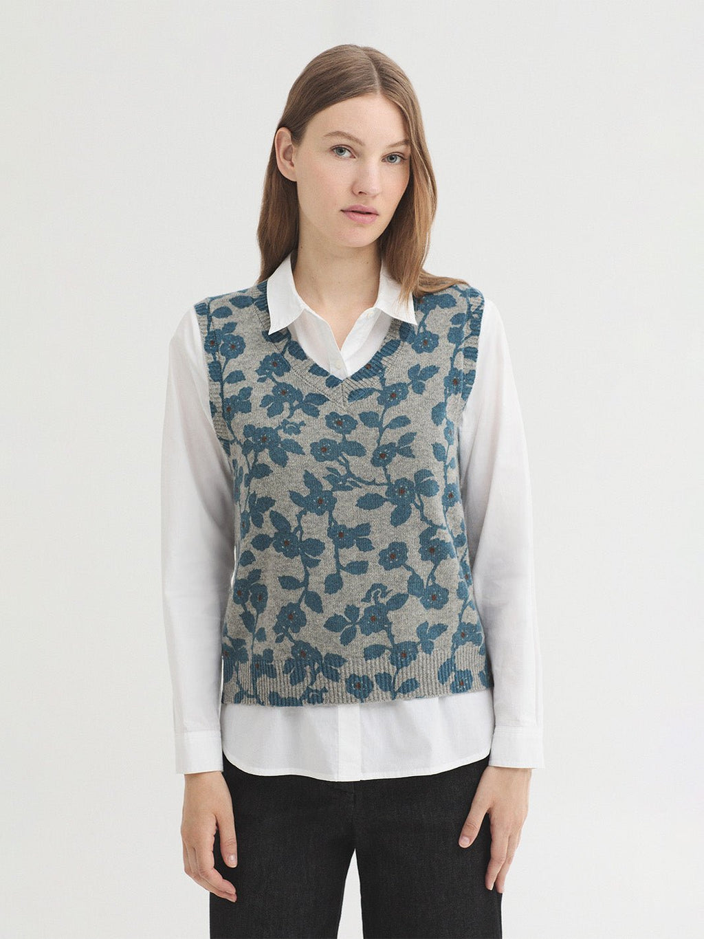 Chaleco estampado Rose Branches - OLIVIA BRUTUS