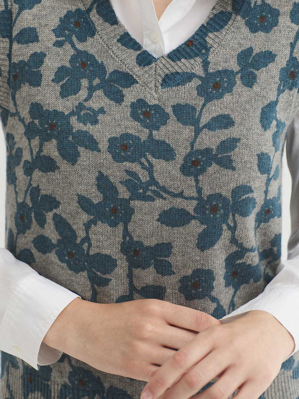 Chaleco estampado Rose Branches - OLIVIA BRUTUS