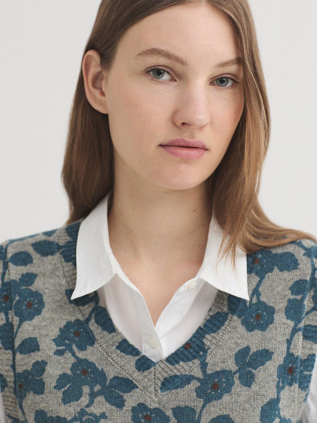 Chaleco estampado Rose Branches - OLIVIA BRUTUS