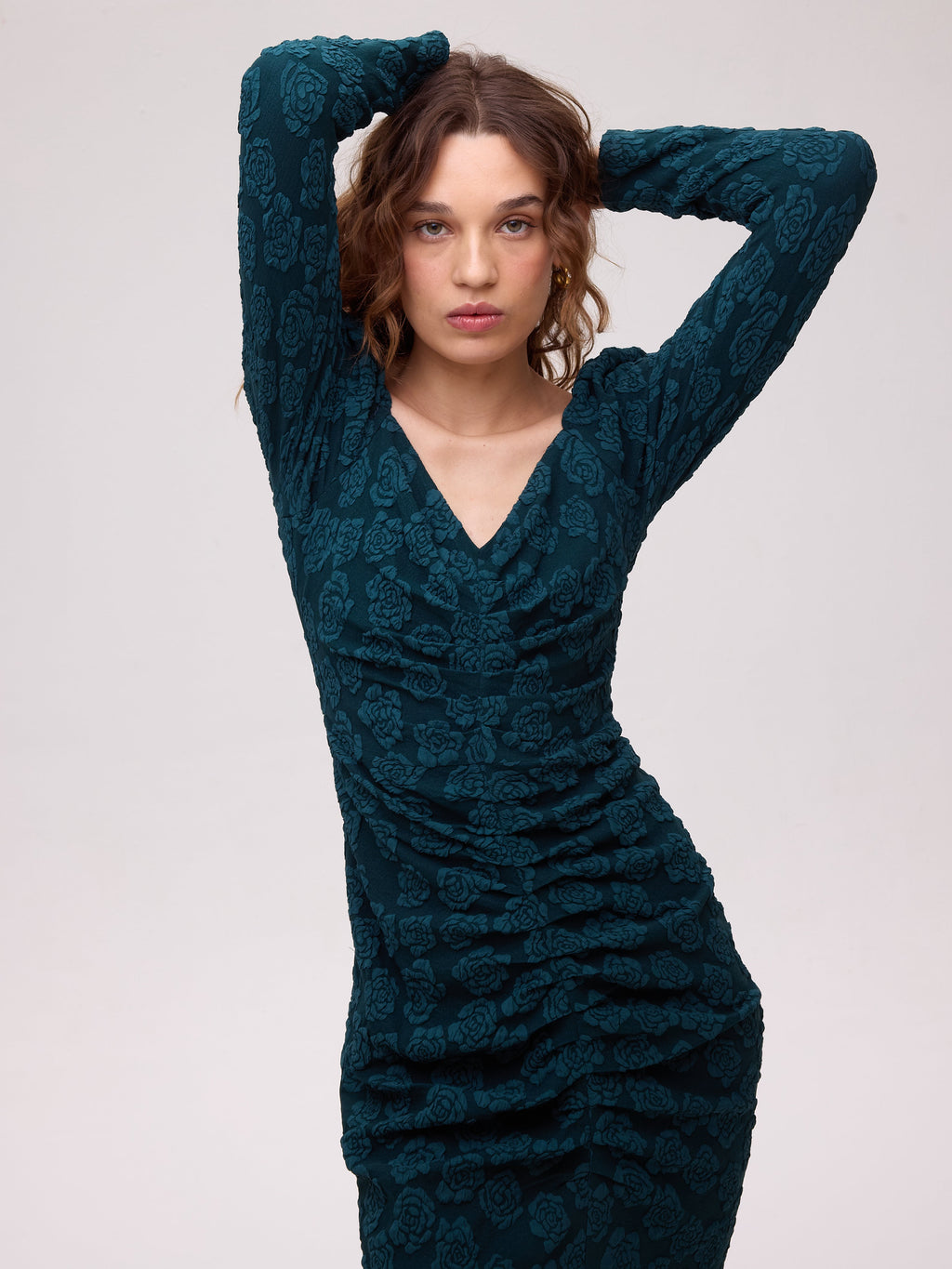 Vestido Cloud verde azulado - vista trasera