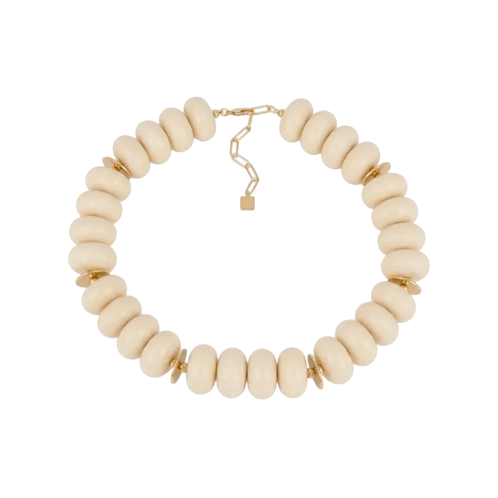 Collar Cuentas Blanco SNS27955- 01WHT - OLIVIA BRUTUS
