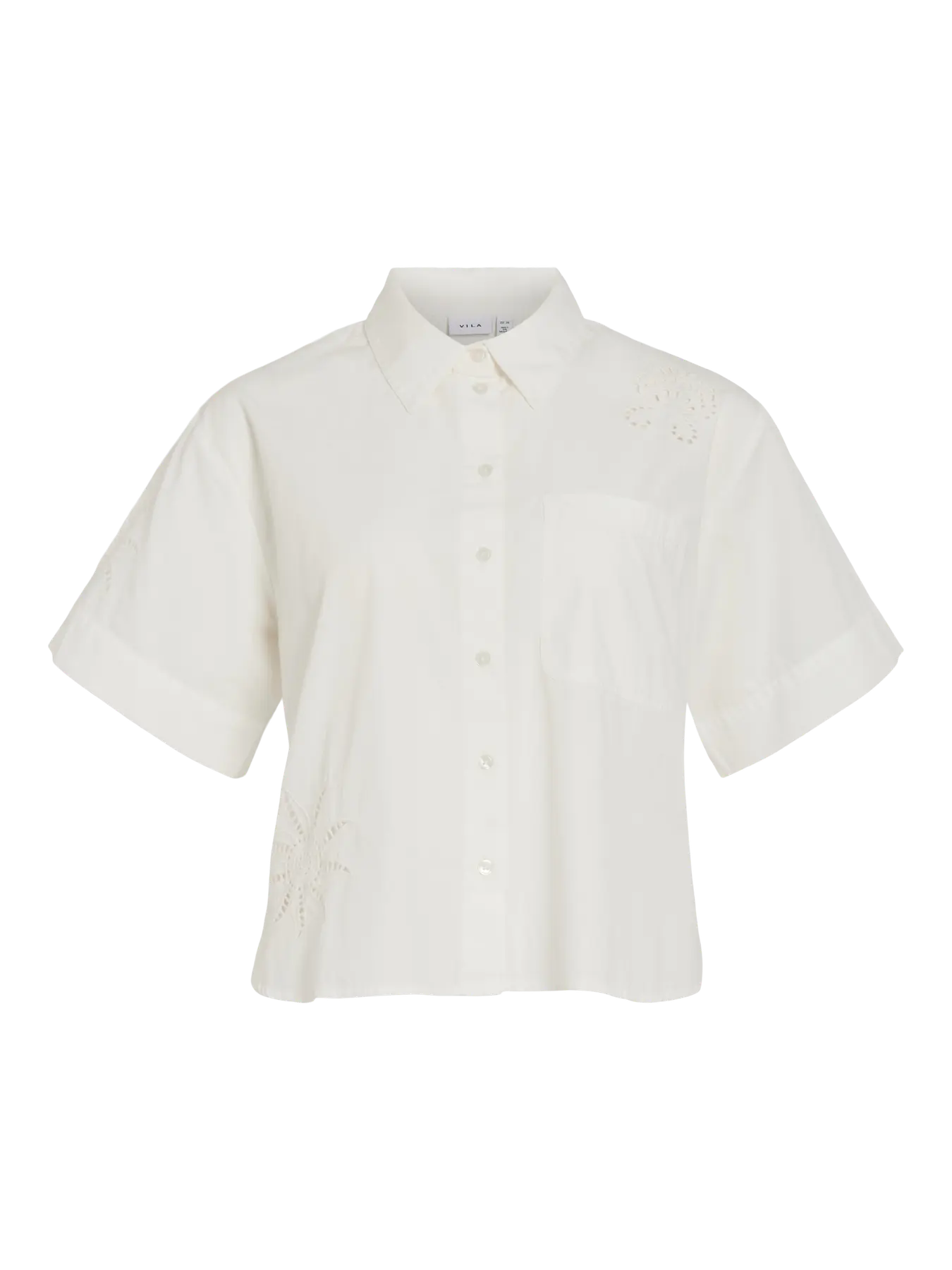 Camisa Vilayki Manga 2/4 Blanca