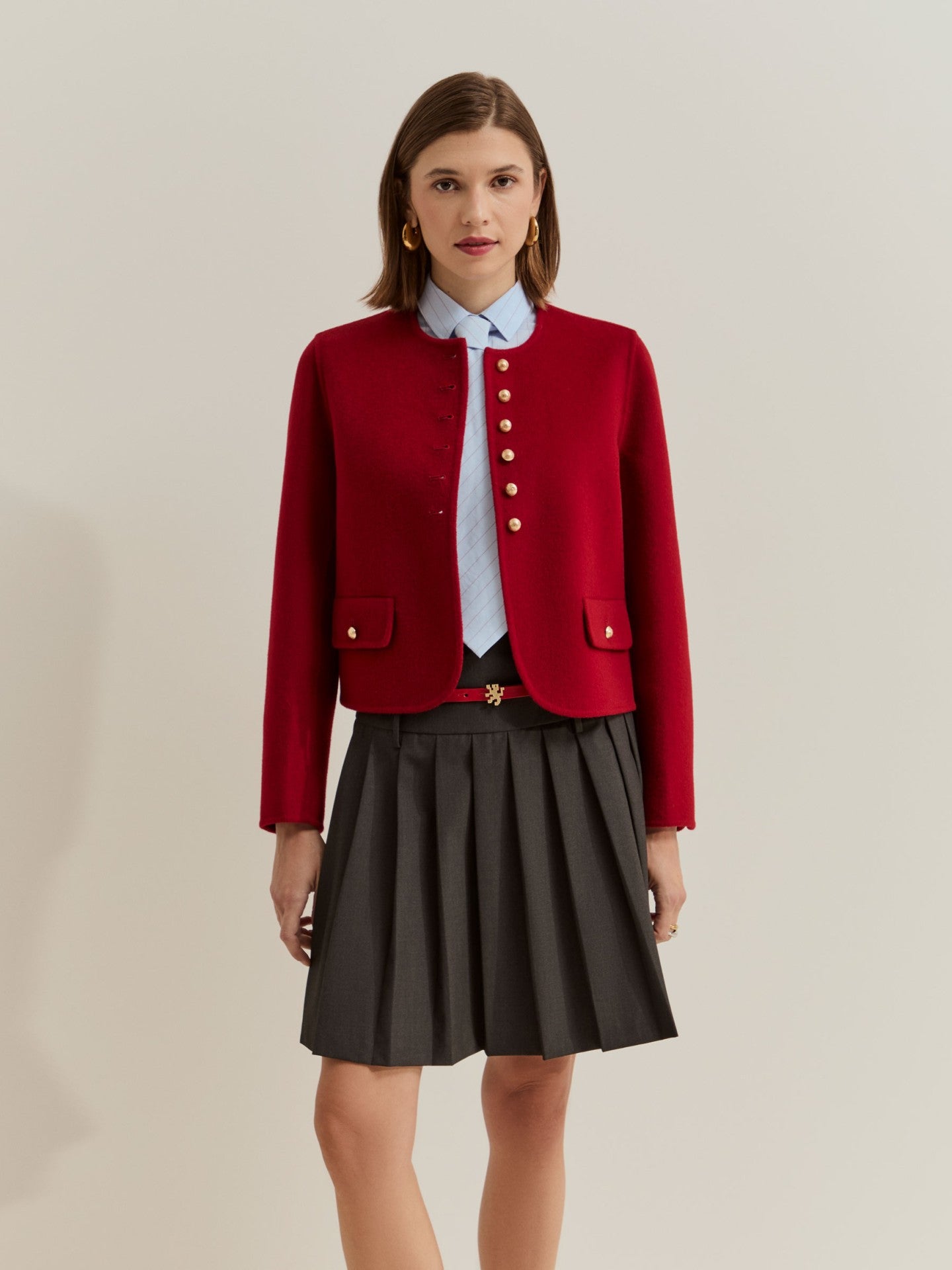 Chaqueta corta de lana