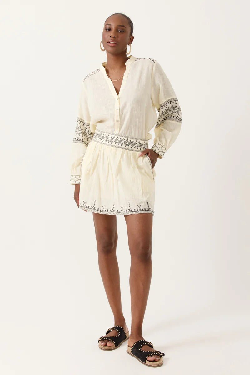 Falda Auralys Amarillo - OLIVIA BRUTUS