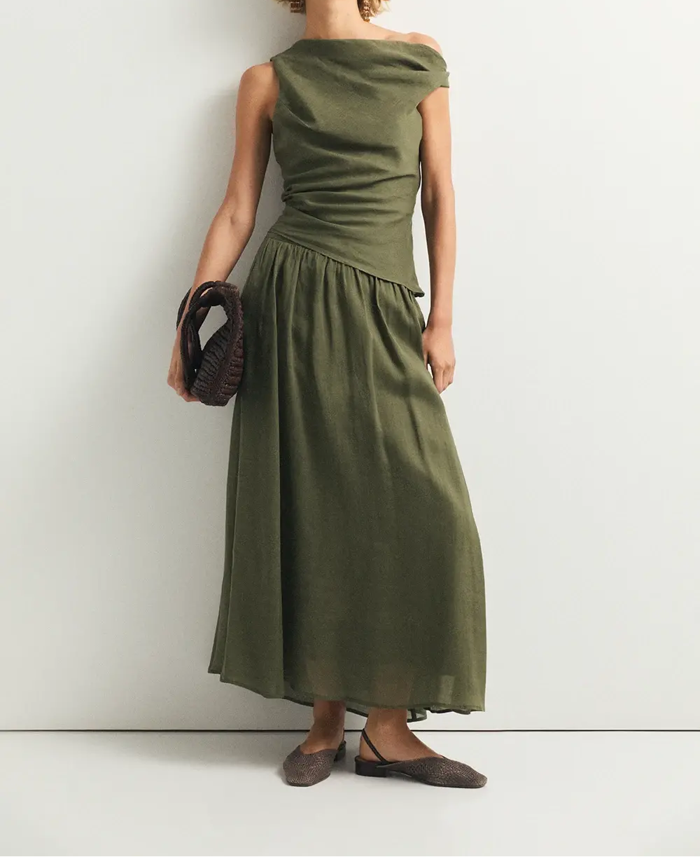 Falda Creta Jungle Green
