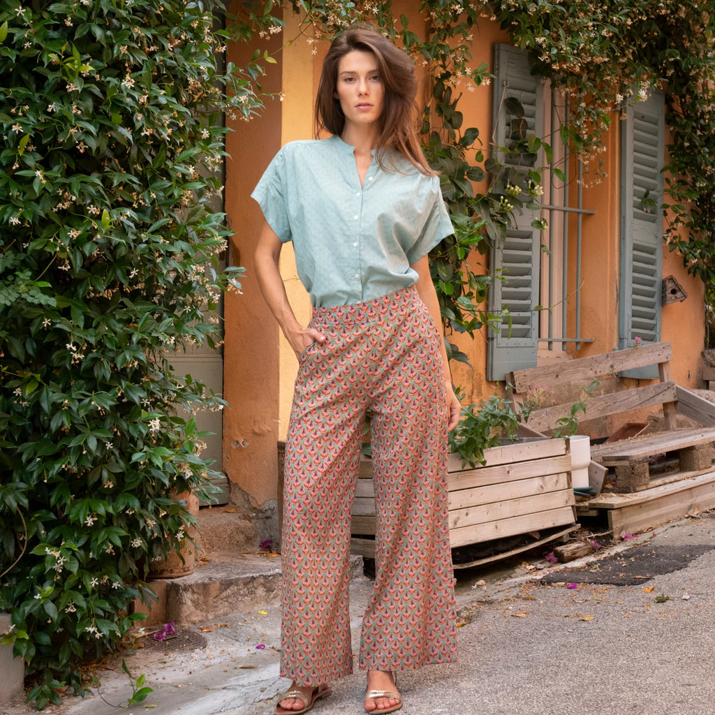 Pantalón Leana Opio 100% Algodón - Verde