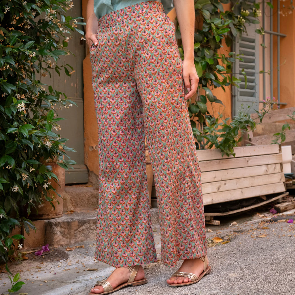 Pantalón Leana Opio 100% Algodón - Verde