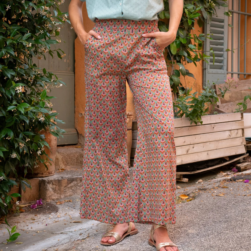 Pantalón Leana Opio 100% Algodón - Verde