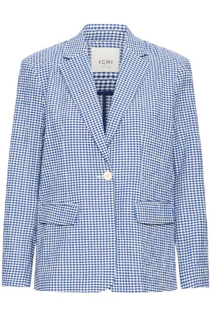 Blazer Ihjilma Bl Azul Sodalita/Blanco A Cuadros