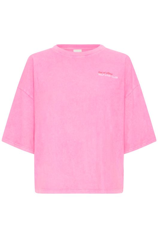 Camiseta Ihnica Ss3 Estampado Cherries Rosa y Rojo