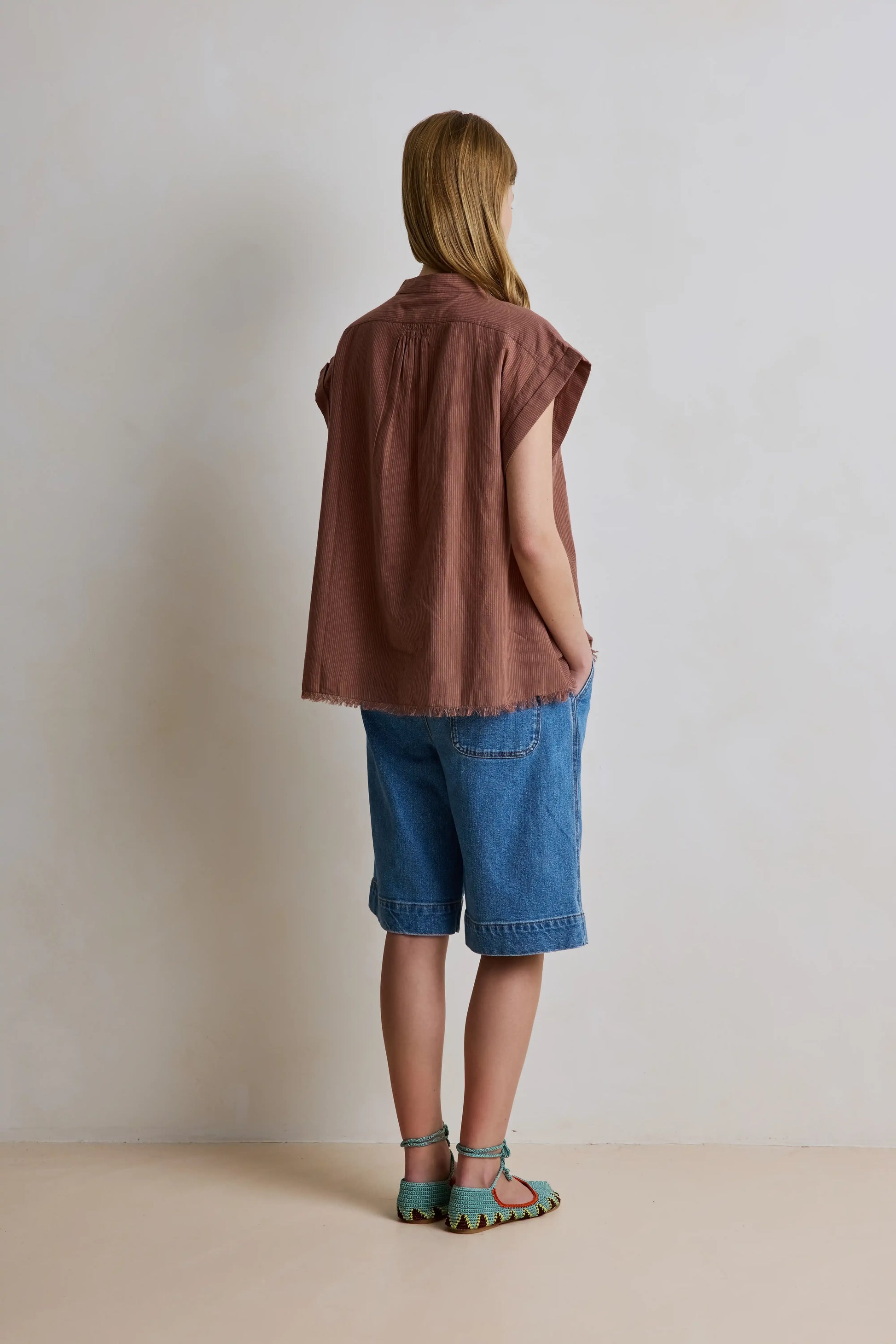 Camisa Amandine Stripe Nut