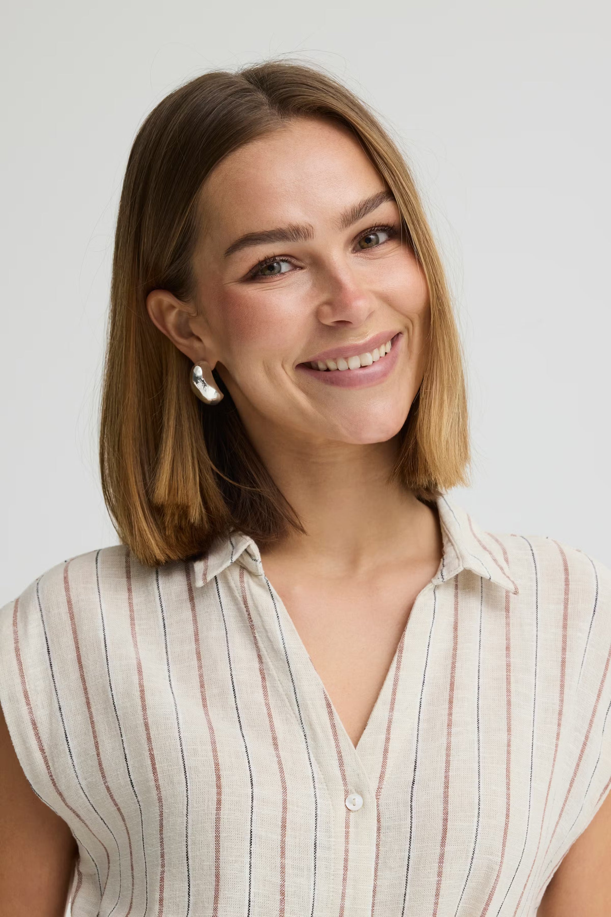 Vestido Ihlinno DR3 Rayas Marrones