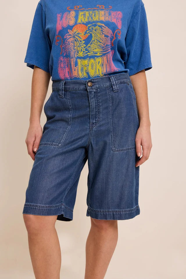 Bermudas Vaqueras Sidonie Azul Medio