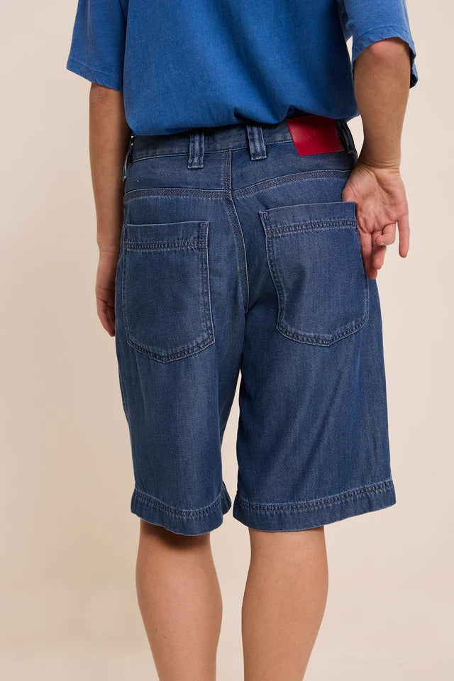 Bermudas Vaqueras Sidonie Azul Medio