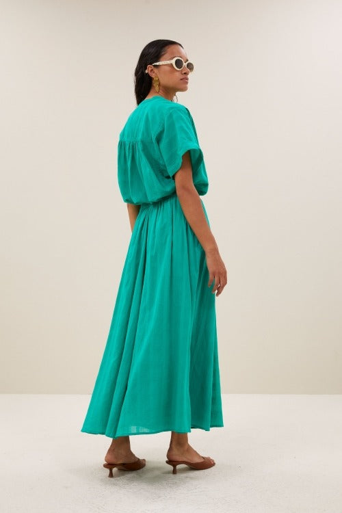 Ruby Dobby Turquoise Skirt