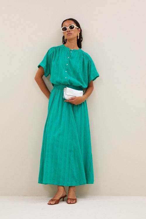Ruby Dobby Turquoise Skirt