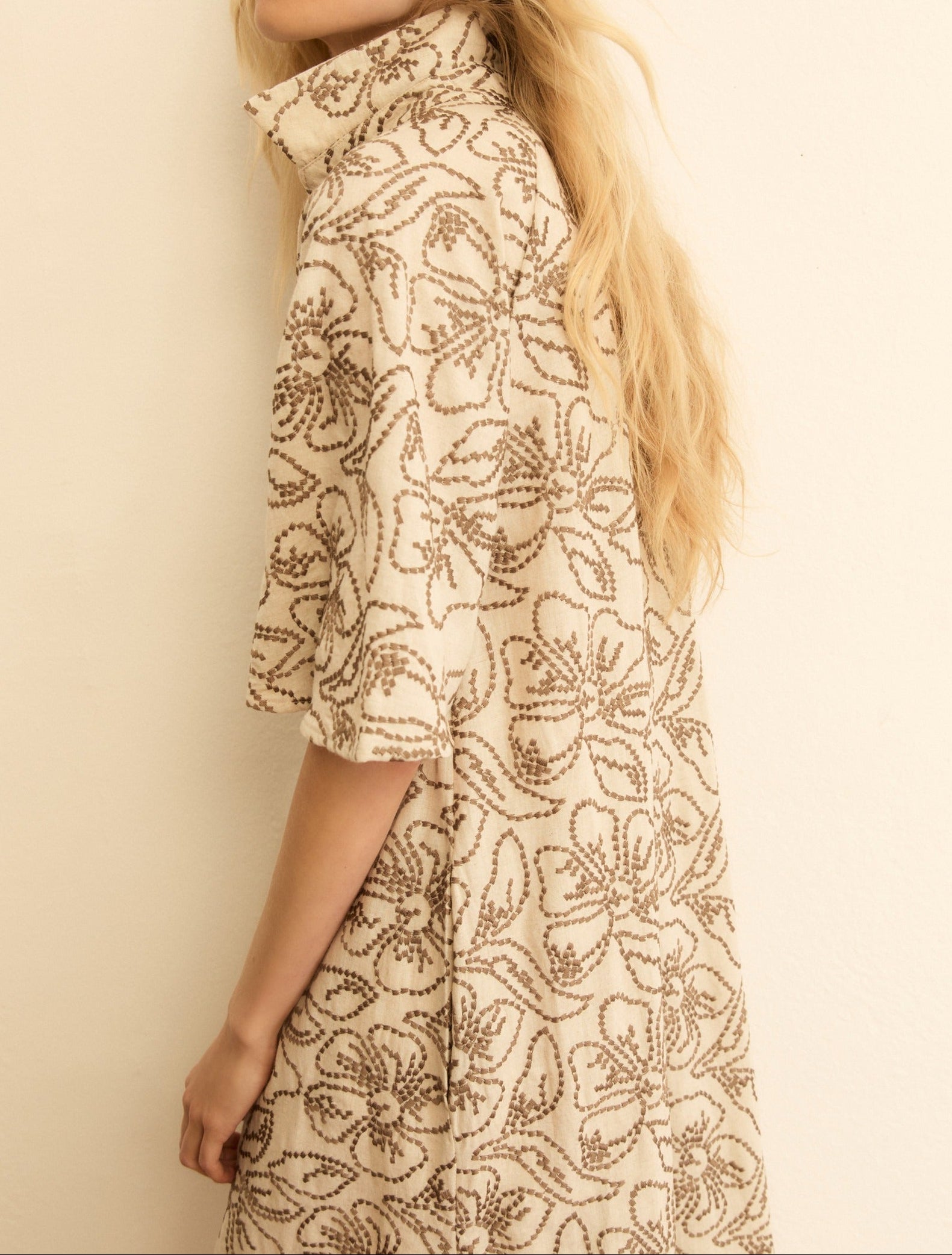 Vestido Emmfolk Gris Ceniciento