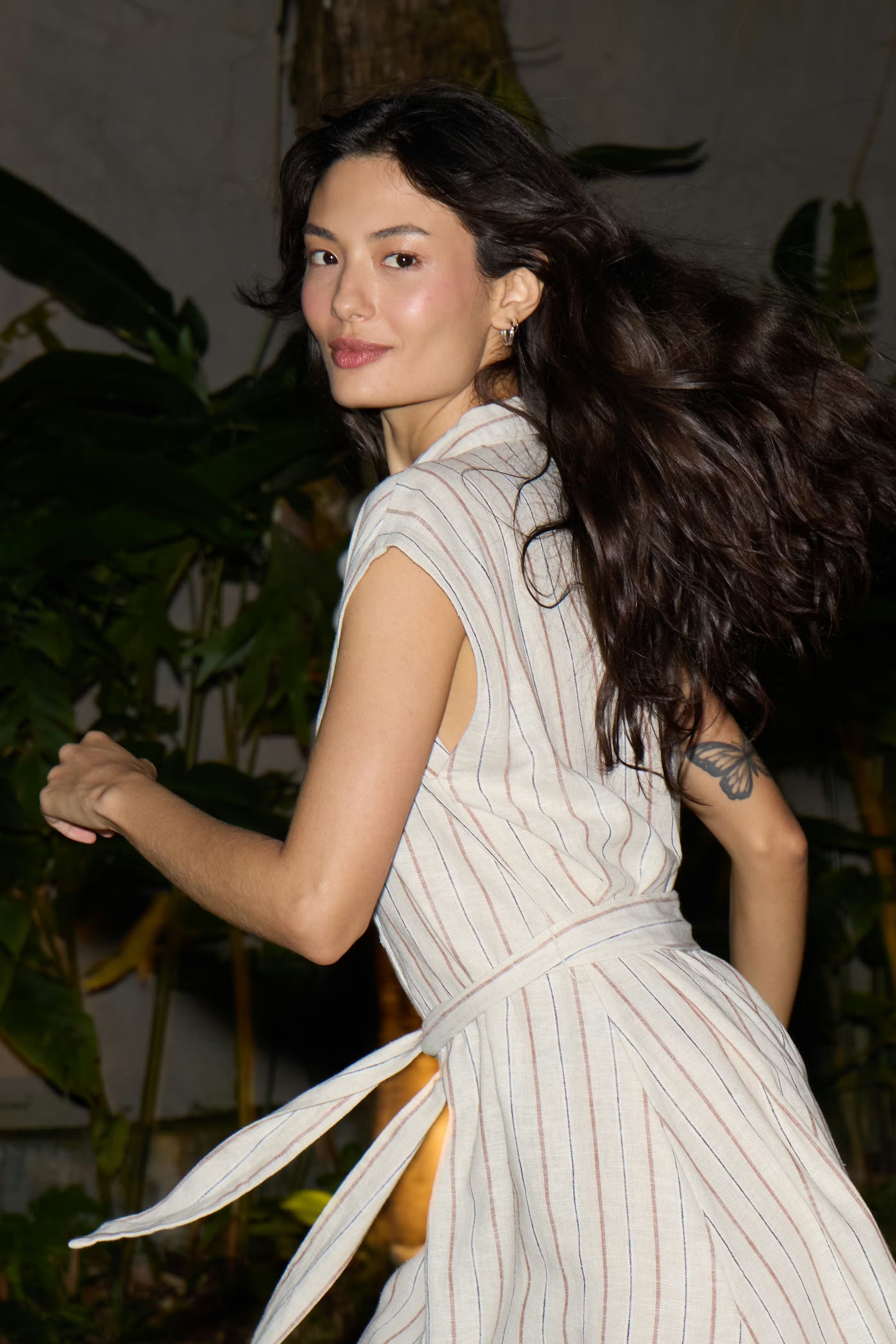 Vestido Ihlinno DR3 Rayas Marrones