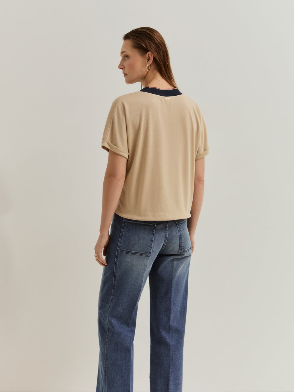 Camiseta de manga corta Beige LP007521.049
