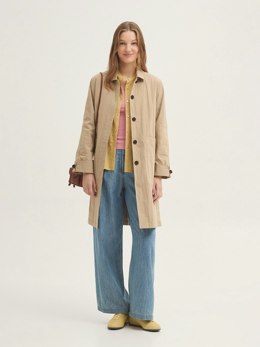 Pantalón Tencel Denim Pants With Pleats Denim Claro