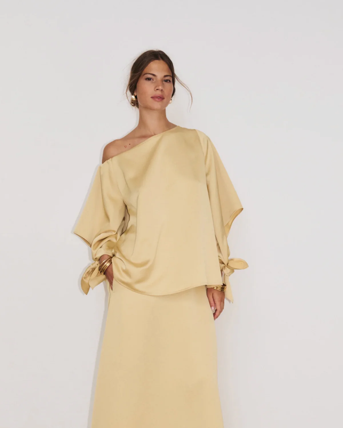 Túnica ML Gala Rafia Amarillo