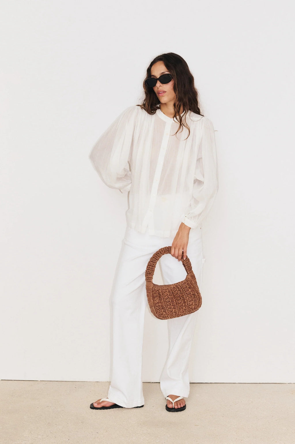 Camisa ML Gaia Blanc