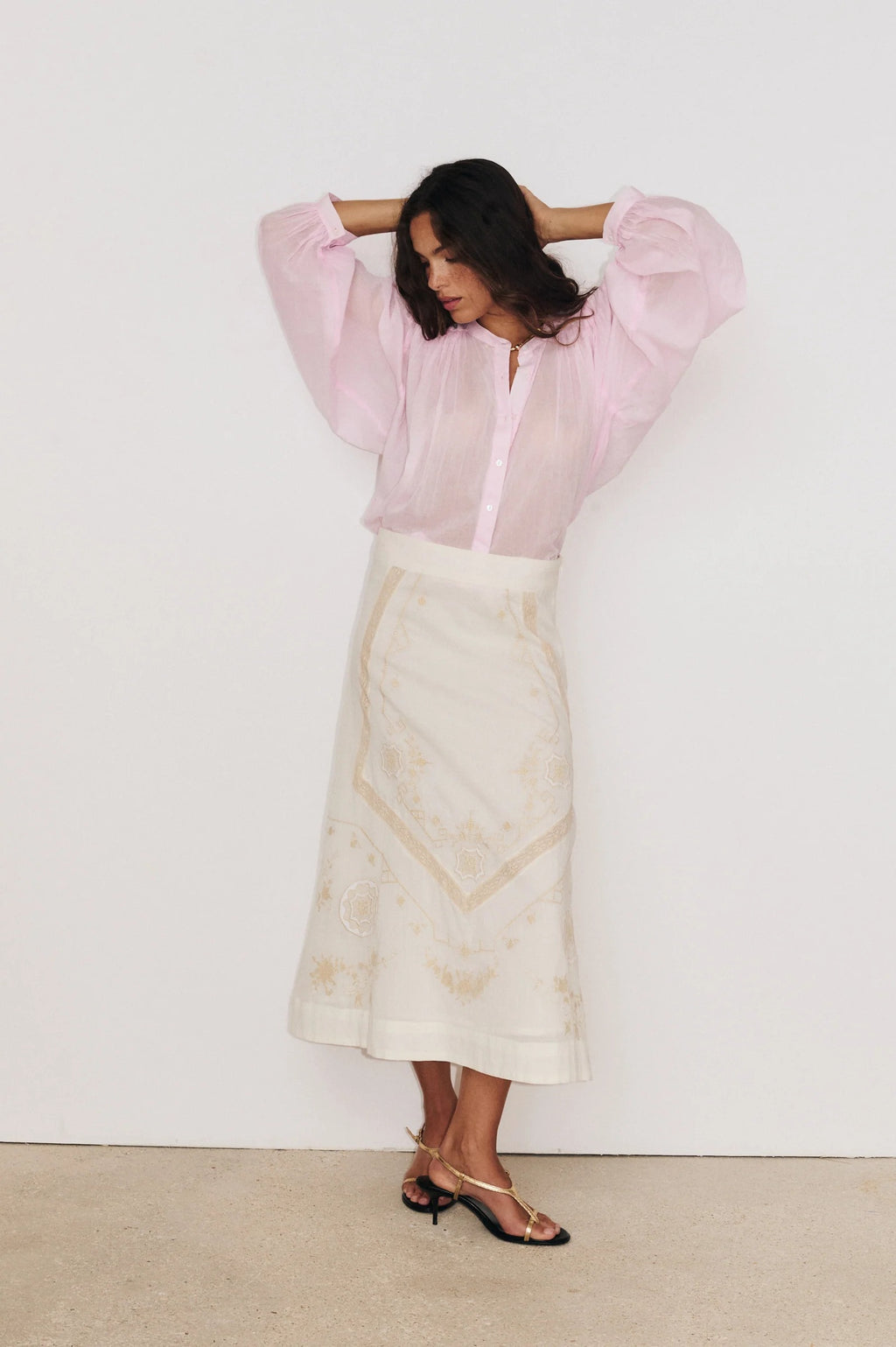 Camisa ML Gaia Blush