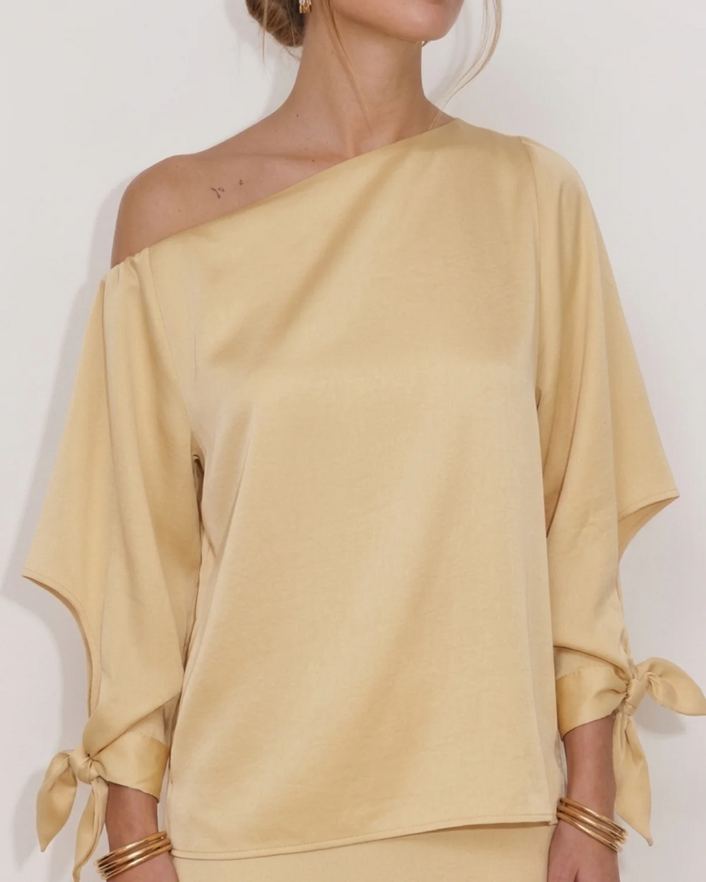 Túnica ML Gala Ráfia Amarelo