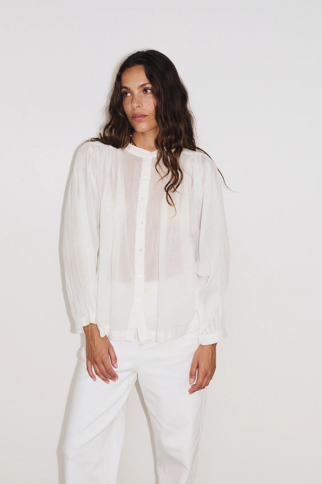 Camisa ML Gaia Blanc