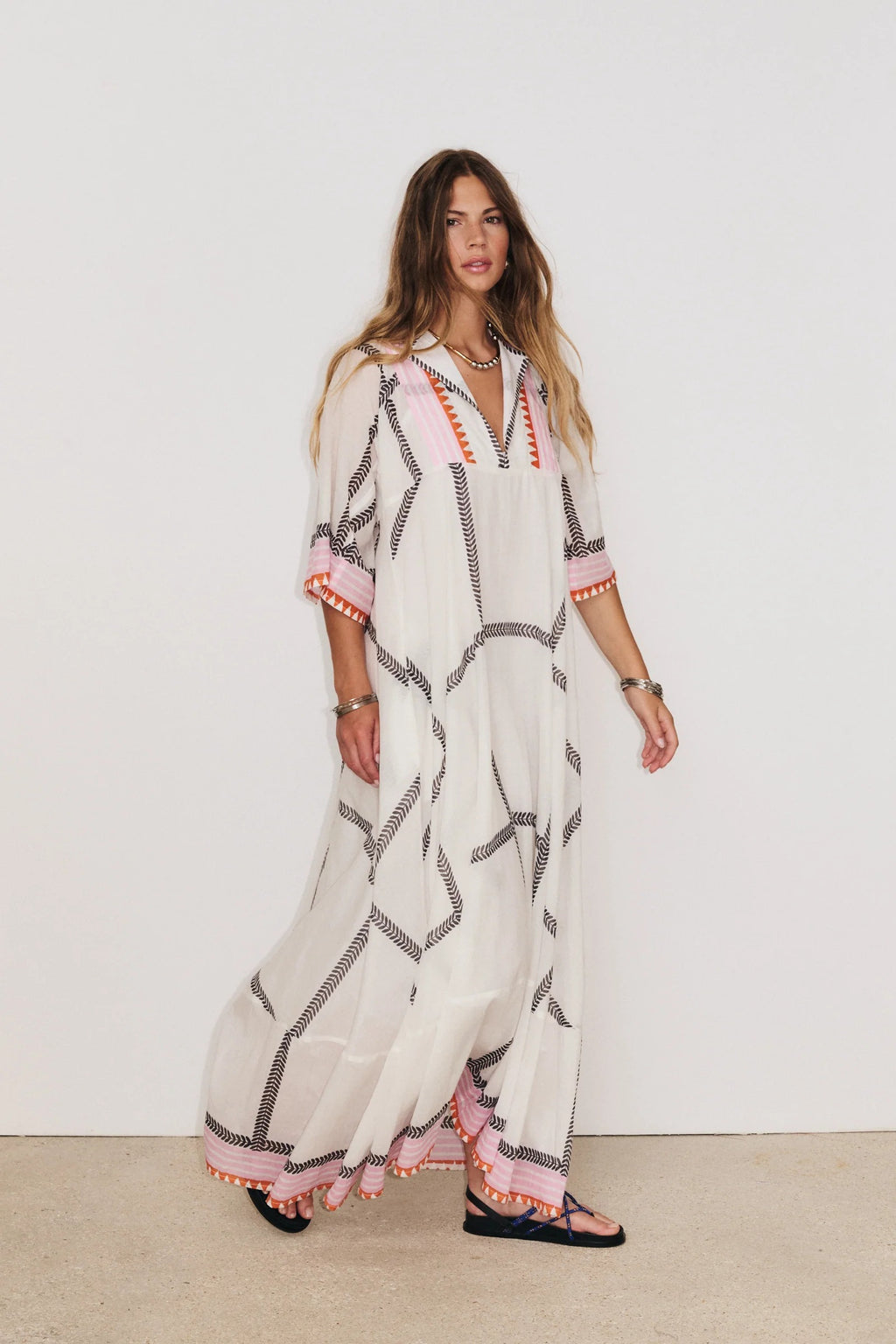 Vestido Long MC Solene Ecru